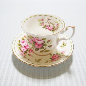 white tea cup and saucer